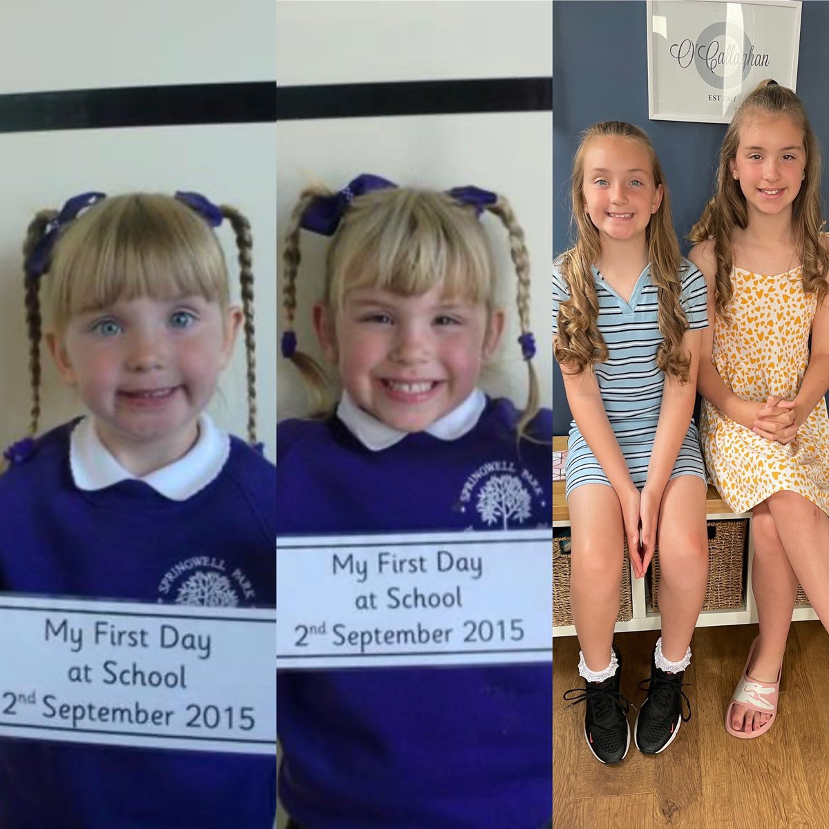 TheRealMrsO1's tweet photo. 1st day in Reception to last day in Year 6 - my babies are leaving school and I’m so not ready for this 🥺😭 cried on their first day &amp; I’m a banker for it again today!! 😭😭😭 #year6leavers #lastdayofschool #endofanera #deffogonnacry @Springwellpark_ @Y6Redgate @Yr6Redgate https://t.co/tkxJxhqXMi