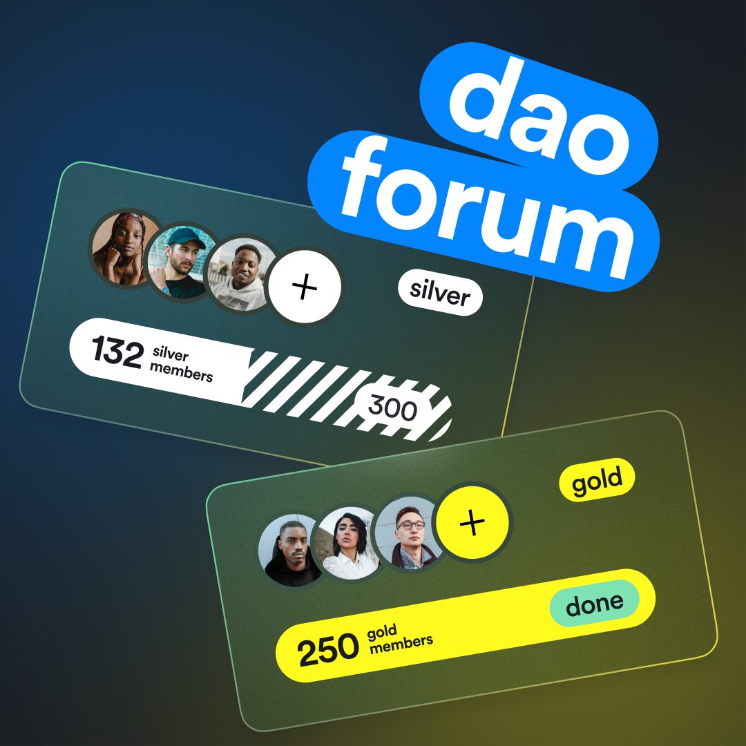 ChoiseAi's tweet photo. First 250 participants have already received their gold badges at our #daoforum

This #forum is for holding structured discussions around topics leading to our DAO proposals.

👇Register now and get your exclusive silver badge - less than 170 spots left
https://t.co/AmtOnUXKSZ https://t.co/5Us3kzMnO5