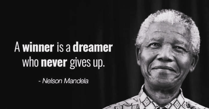 Do not give up on your dreams!  #67minutes of Mandela continue…

#MandelaDay #HelpOneHelper 🎓