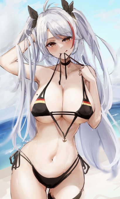 水着オイゲンさん⛱
#アズールレーン 
#アズレン 