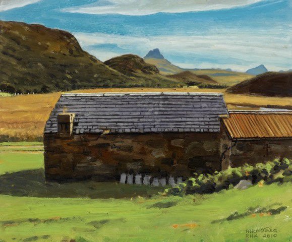 MickODeaArtist's tweet image. Inverpolly with Stac Pollaidh in the distance. #oilpainting 2010 #inverpolly #stacpollaidh #highlands #Scotland