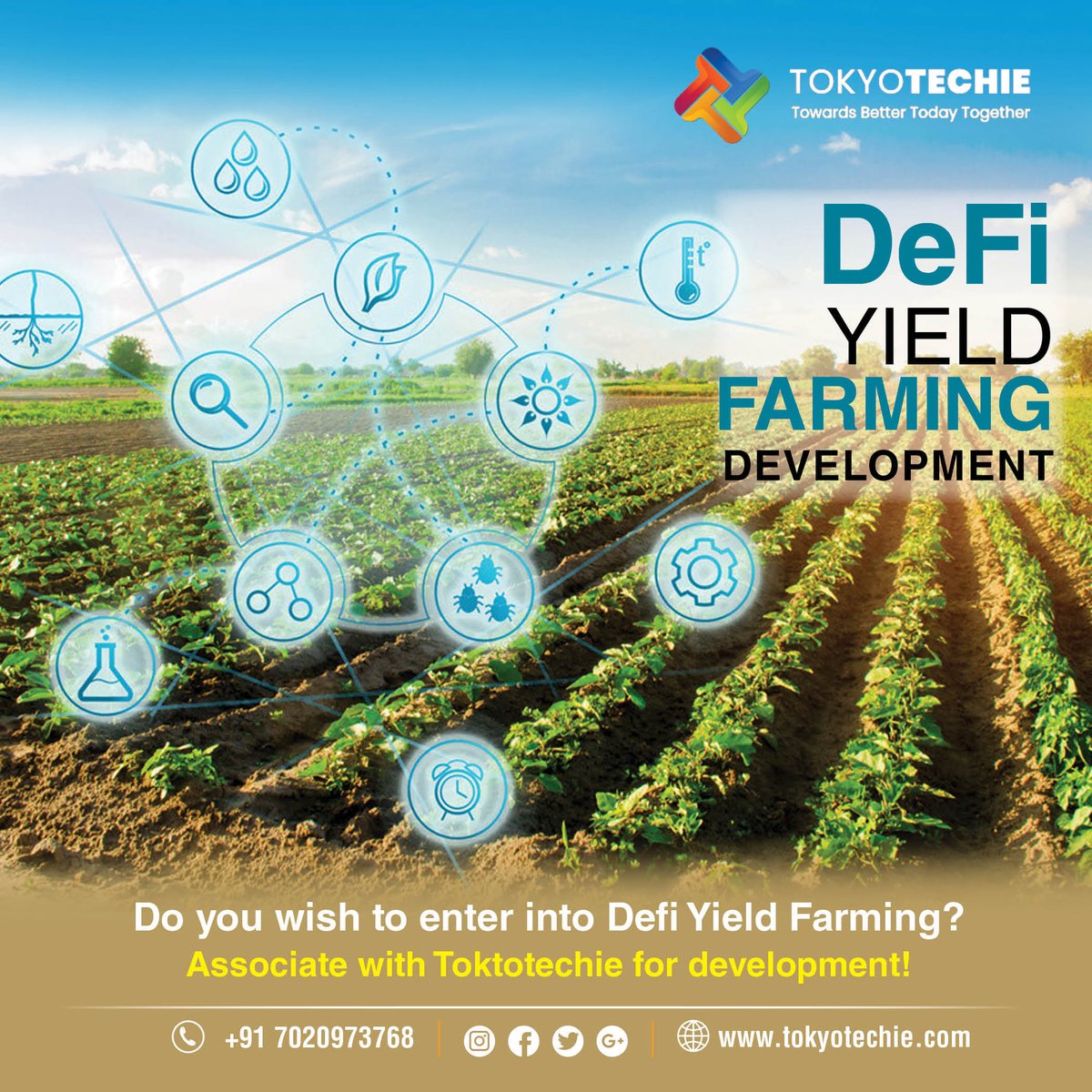 tokyo_techie's tweet photo. Tokyotechie holds years of experience in the Defi Yield Farming development & will assist you in the understanding of the same as well. Fo Details: https://t.co/ctJHXMRnPa
#defidevelopment #defidapp #blockchain #blockchainaudit #DeFi #yeildfarming #DeFiFarming #defiyeildmarketing https://t.co/M4rnSS9ERp