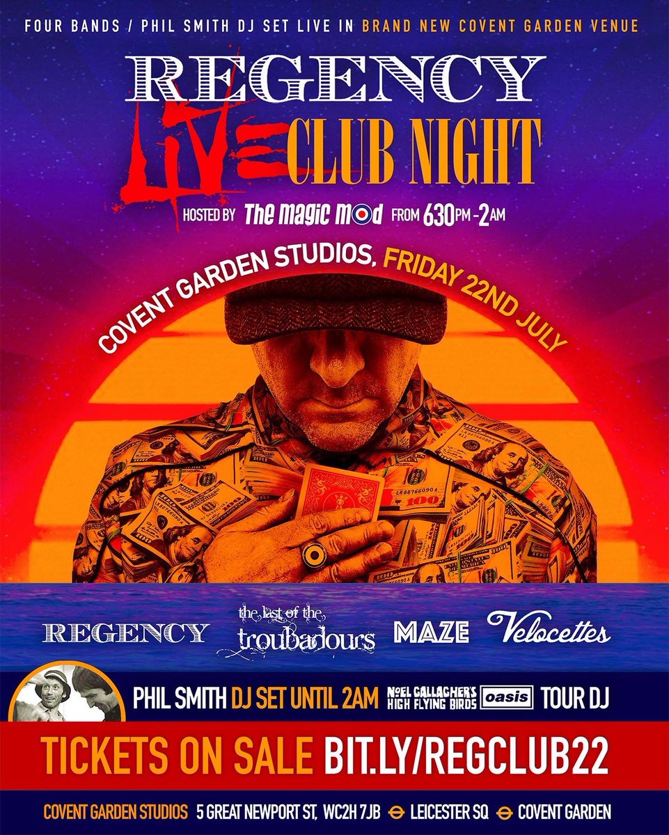 If you’re in London Friday afternoon, Get yourselves over to <a href="/TheMarquisCG/">The Marquis</a> for The Regency’s Pre Show Knees Up. Myself and <a href="/_Jess_CB/">JessCB</a> will be on the wheels of steel from 1pm, Getting everyone ready for an Epic night. 
51-52 Chandos Place… WC2N 4HS
Charings Cross Tube 🍻✌🏾