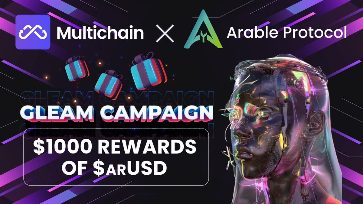 Multichain (Previously Anyswap) (@multichainorg) on Twitter photo To celebrate $ACRE's multi-chain expansion on #Multichain <a href="/ArableProtocol/">Arable Protocol</a> is holding a Gleam #giveaway for $1,000 arUSD to 50 lucky ppl
Remember to Like💜+RT🔁+ Follow social channels & community groups 🫂
Campaign lasts 48 hours⏰ Check it out ➡️ gleam.io/Spu91/multicha… To celebrate $ACRE's multi-chain expansion on #Multichain <a href="/ArableProtocol/">Arable Protocol</a> is holding a Gleam #giveaway for $1,000 arUSD to 50 lucky ppl
Remember to Like💜+RT🔁+ Follow social channels & community groups 🫂
Campaign lasts 48 hours⏰ Check it out ➡️ gleam.io/Spu91/multicha…