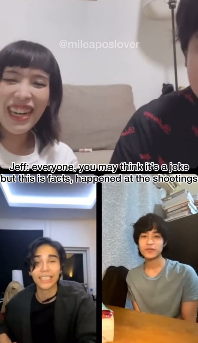 SATURNESCENT's tweet photo. What hurts me the most is when both Jeff and Mile really need to emphasize that they're actually not joking because those two keep giggling and laughing when Jeff and Mile are trying to speak up. Like, what's so funny? It disgusts me because they seem not to take it seriously 🤢 https://t.co/kjJDlCaBnY