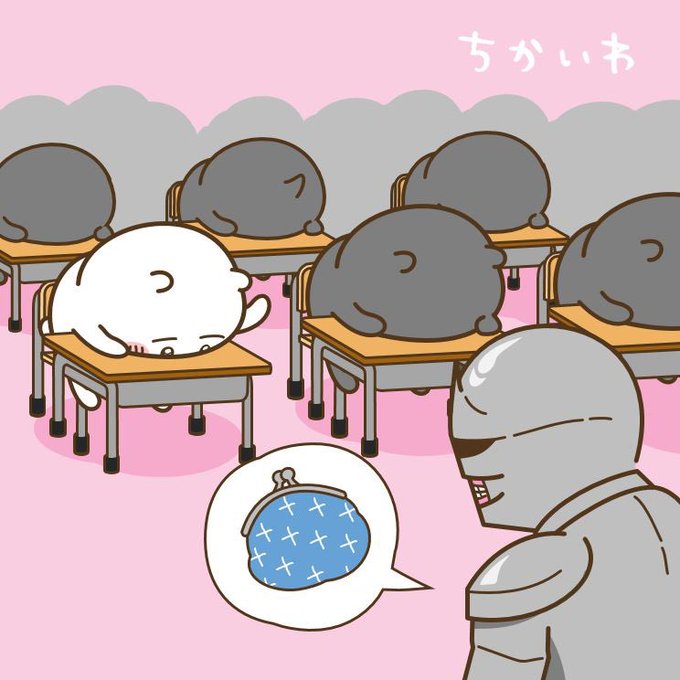はい、顔をあげてください。ちいかわくんはあとで職員室に来るように。#ちいかわ#ちいかわファンアート 