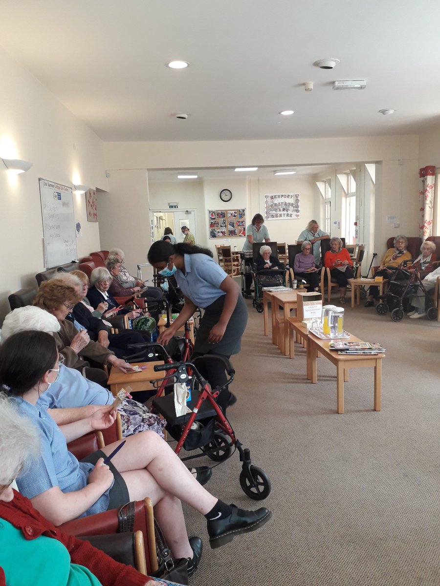 SYAclubs's tweet image. @SYAclubs Young Health Champions from @NGHS_PE did an amazing job with their ‘Together’ project, but within the community as well as at school.  They used their training to deliver a successful Bingo event for the residents of Cottage Care Centre – great job!