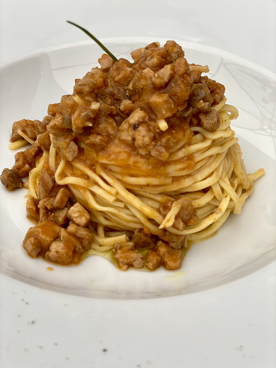 Stunning Tagliolini with rabbit ragu in #Trento. Different than Emilia-Romagna no doubt but - dare I say - equally as good!