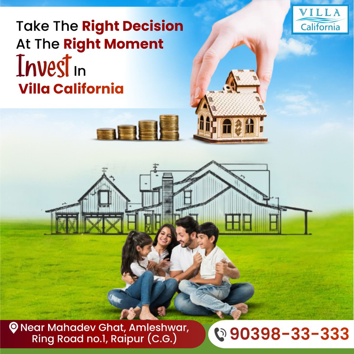 propertyincg's tweet image. A land where luxury meets lifestyle, and you’ll meet your dreams

Welcome to the exclusive world of #VillaCalifornia

Own Your DREAM #VILLAPLOT
📍Near Mahadev Ghat, Amleshwar, Ring Road no.1 Raipur
☎️ 9039833333

propertyinchhattisgarh.com/property/villa…

#vedantaproperties #propertyinchhattisgarh