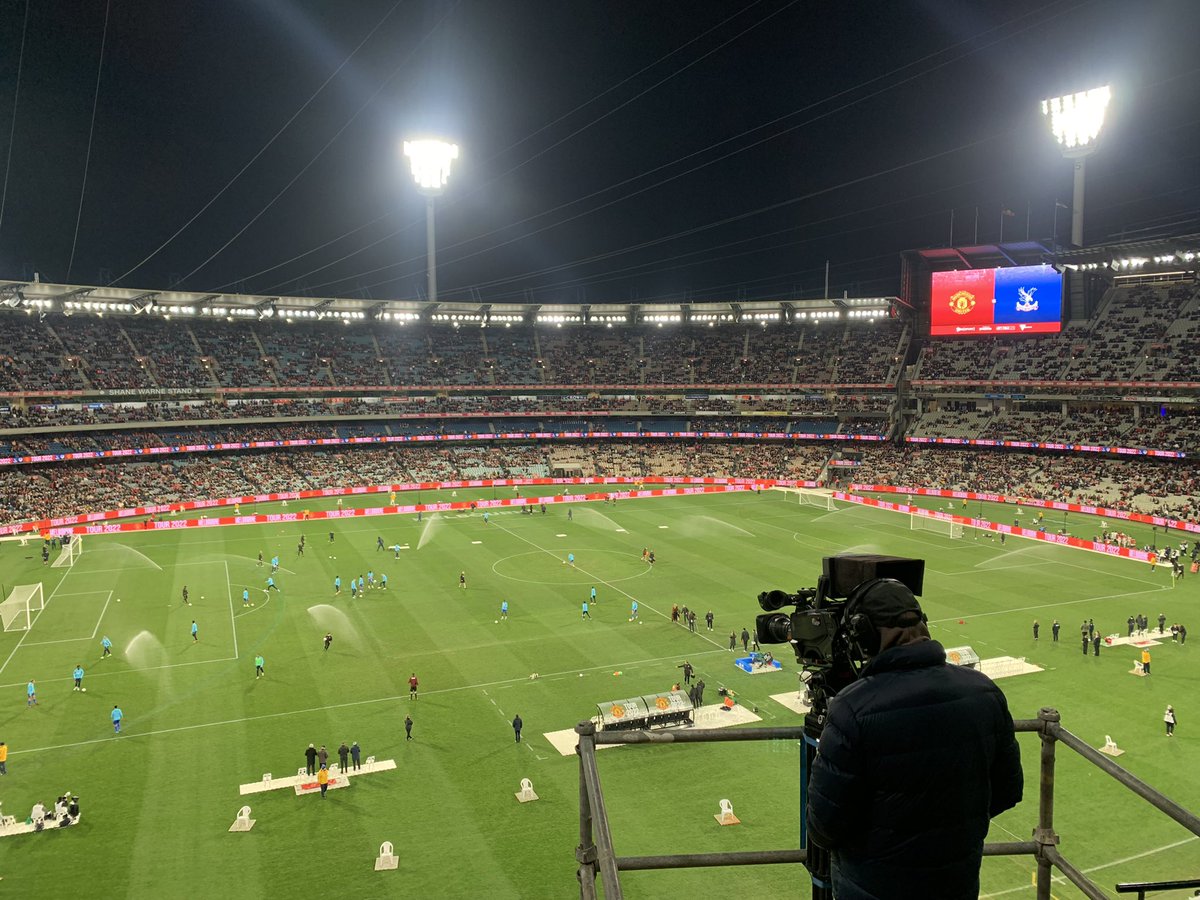 MarkPeters72's tweet photo. @Ticketek_AU I’ve only waited 50 years to see Manchester United play and after securing tickets, flying to Melbourne, paying a fortune for a hotel, you stick a cameraman in front of me, with no “obstructed view” warning on the tickets? How do I go about receiving my partial refund?? https://t.co/3b32boon71
