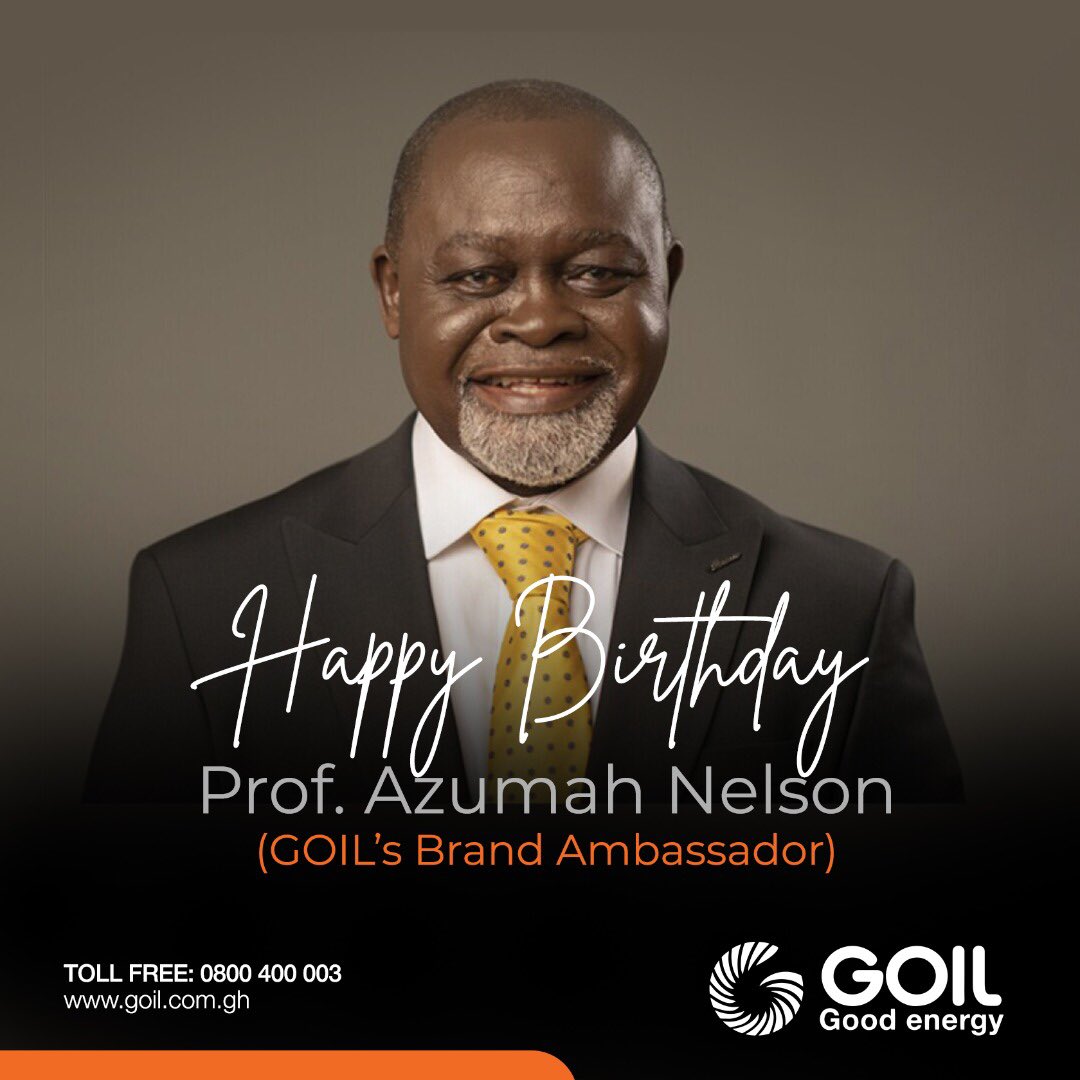 Happy Birthday Prof. Azumah Nelson!
#HappyBirthdayAzumah
#BrandAmbassador
#GOIL
#Goodenergy
