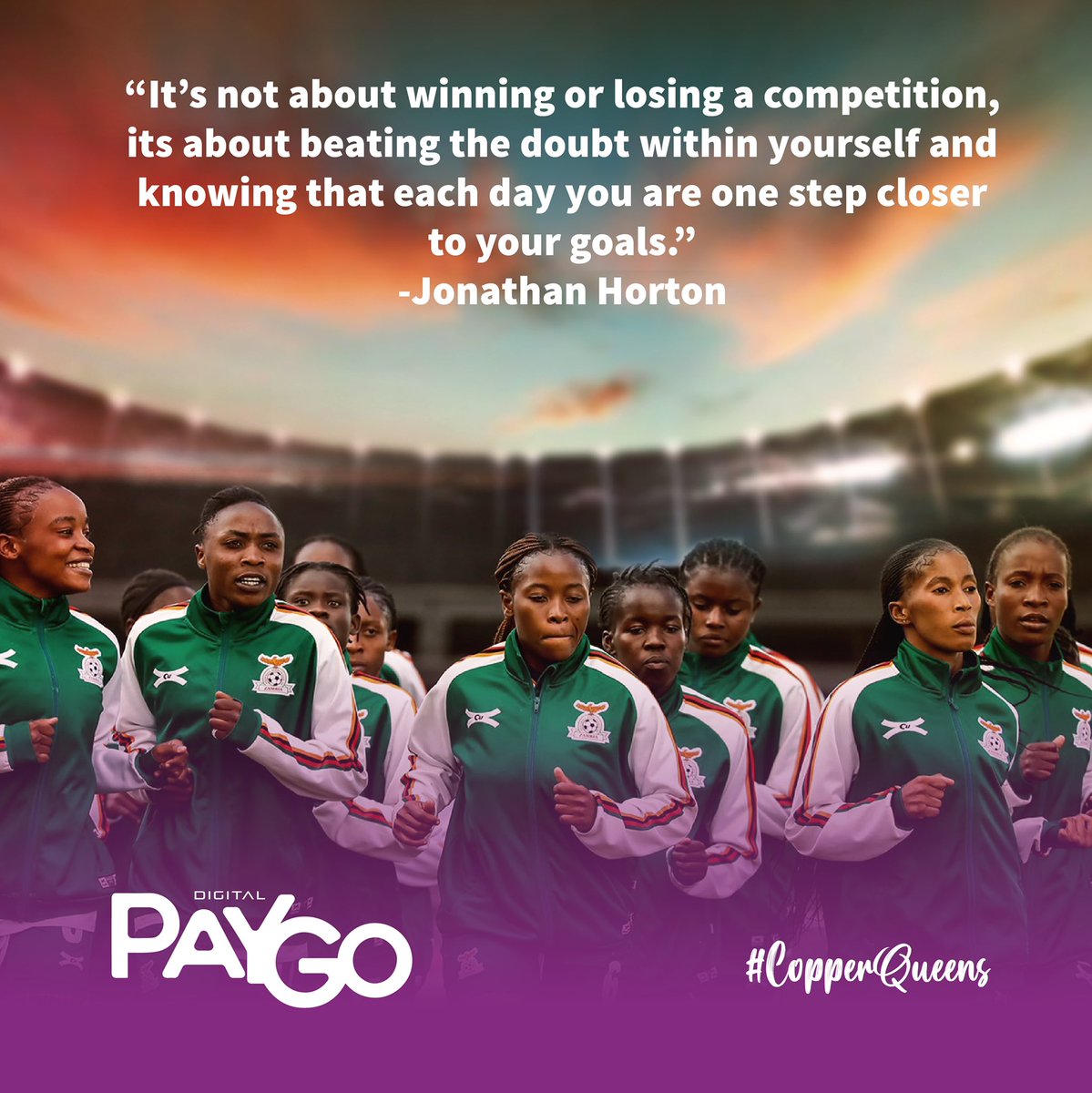 digitalpaygozm's tweet photo. Welldone Copper Queens, Next Stop the World Cup👏🏾👏🏾👏🏾👏🏾
#DigitalPaygo #ZambiaKuChalo #Shepolopolo #soccer #Wafcon #zambianfootball ⚽🇿🇲 https://t.co/pTaQB3Dd4E