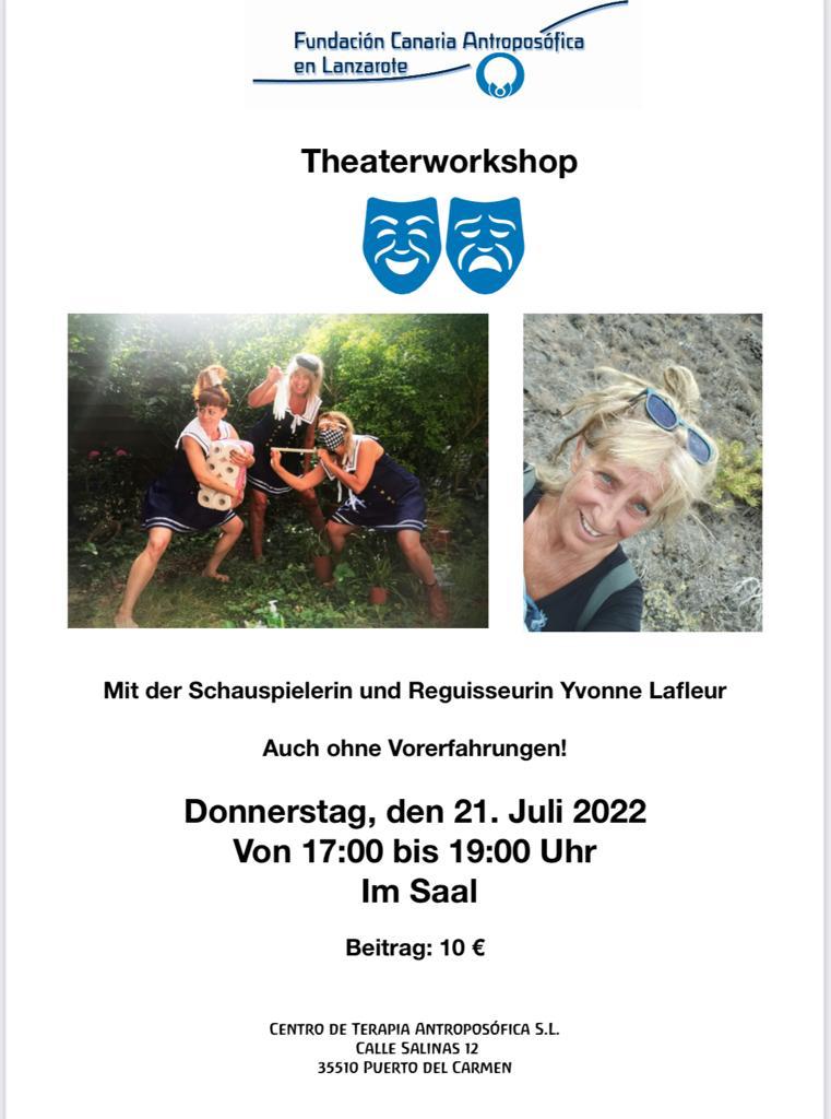 CAntroposofico's tweet photo. #Theaterworkshop
Mit der Schauspielerin und Reguisseurin Yvonne Lafleur
- Auch ohne Vorerfahrungen! -
Donnerstag, den 21. Juli 2022
#CentroAntroposofico #Lanzarote
https://t.co/COiYKhkkqX https://t.co/wzRG2roLzd