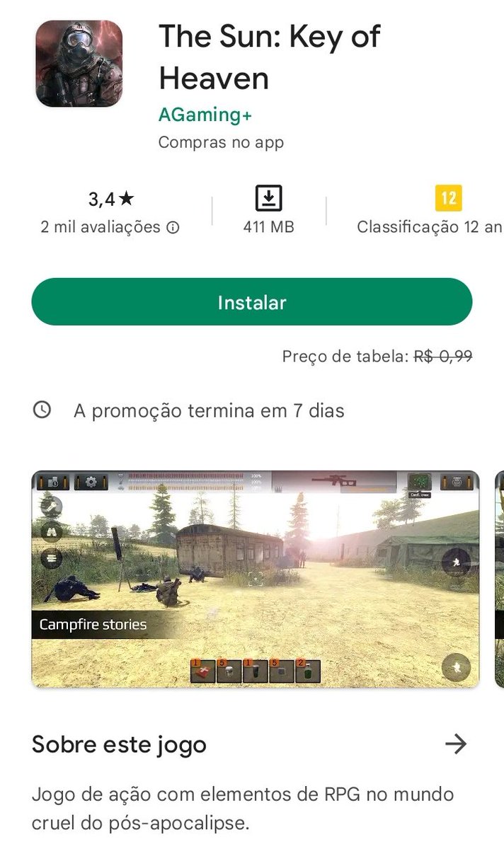 lulu_pass's tweet photo. Atenção! O jogo The Sun: Key of Heaven está de graça agora!!! Por apenas 7 dias!
Aproveitem, baixem e Joguem!
Link:https://t.co/IoIrWnO7lc
#AGaming #LuluGamePass #Action #RPG #FPS #PostApocalyptic #Survival #indie #indiedev #indiegame #TheSunKeyofHeaven #Mobile #PlayStore https://t.co/SfUVnkEYg2