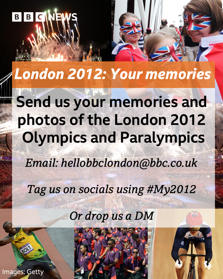 BBCLondonNews's tweet photo. This summer marks the 10th anniversary of the London 2012 Olympic and Paralympic games.

We'd love to hear your stories and see your pictures of that time. 

📲 Drop us a DM or email hellobbclondon@bbc.co.uk

#My2012 https://t.co/L65NNkp5x1