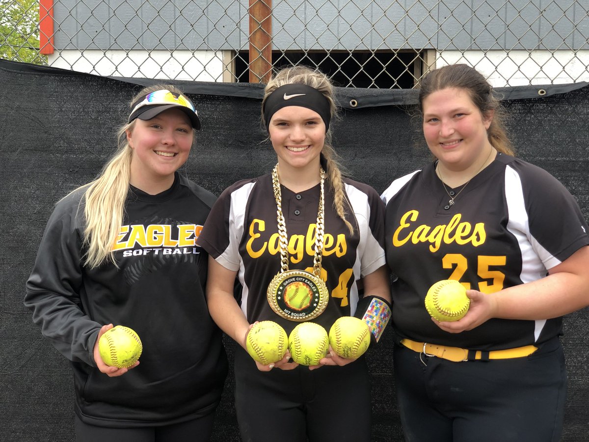 Throwback to May 2022 and my 3 homerun game! #grovecitysoftball #eaglessoftball #classof2023 #softballcatcher