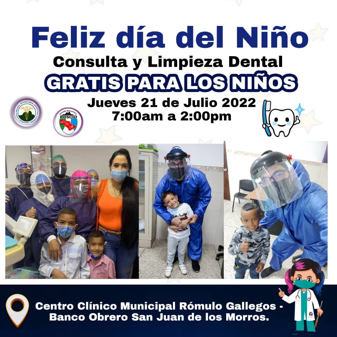 sulmeavila's tweet photo. Este jueves #21Jul Consulta y Limpieza Dental para los niños en el #CentroClinicoRomuloGallegos , Hechos y No Palabras #TrabajandoMasQueHablando https://t.co/UwasnfmQT8