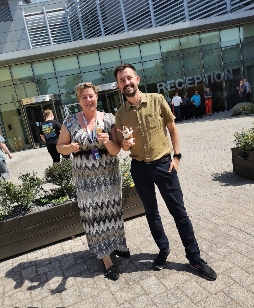 What do you do on the hottest day of the year 🤔🥵 get an ice cream van to site to give all our #Sodexo team a cool down treat🍦!!! Thank you <a href="/WoodierClaire/">Claire woodier</a> <a href="/Harem67/">David Scott</a> such a lovely thing to do ❤️🙌xx #team #thankyou #EmployeeExperience #IceCreamDay