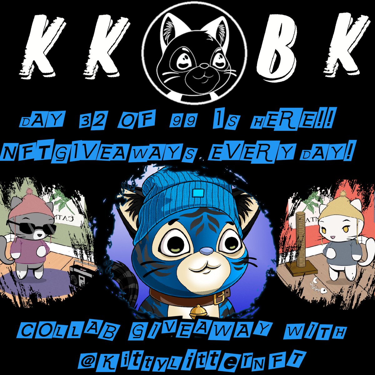 Day 3️⃣2️⃣of9️⃣9️⃣ #NFTGiveaways ‼️

Collab With <a href="/KittyLitterNFT/">KittyLitter</a> ‼️

To Enter👇
1️⃣FW Both
<a href="/KittenBeansPro/">Krazy Kitten Beans Klub | KKBK | PolygonNFT</a> &amp; <a href="/KittyLitterNFT/">KittyLitter</a> ‼️
2️⃣♻️&amp;❤️ ‼️
3️⃣TAG FRENS ‼️
4️⃣Learn @ kittenbeans.xyz ‼️

Ends 24H⏳
10xWinners‼️
👇
Prizes
1x #KittenBeanNFT
8x Presale Passes (WL)
1x #KittyLitterNFT