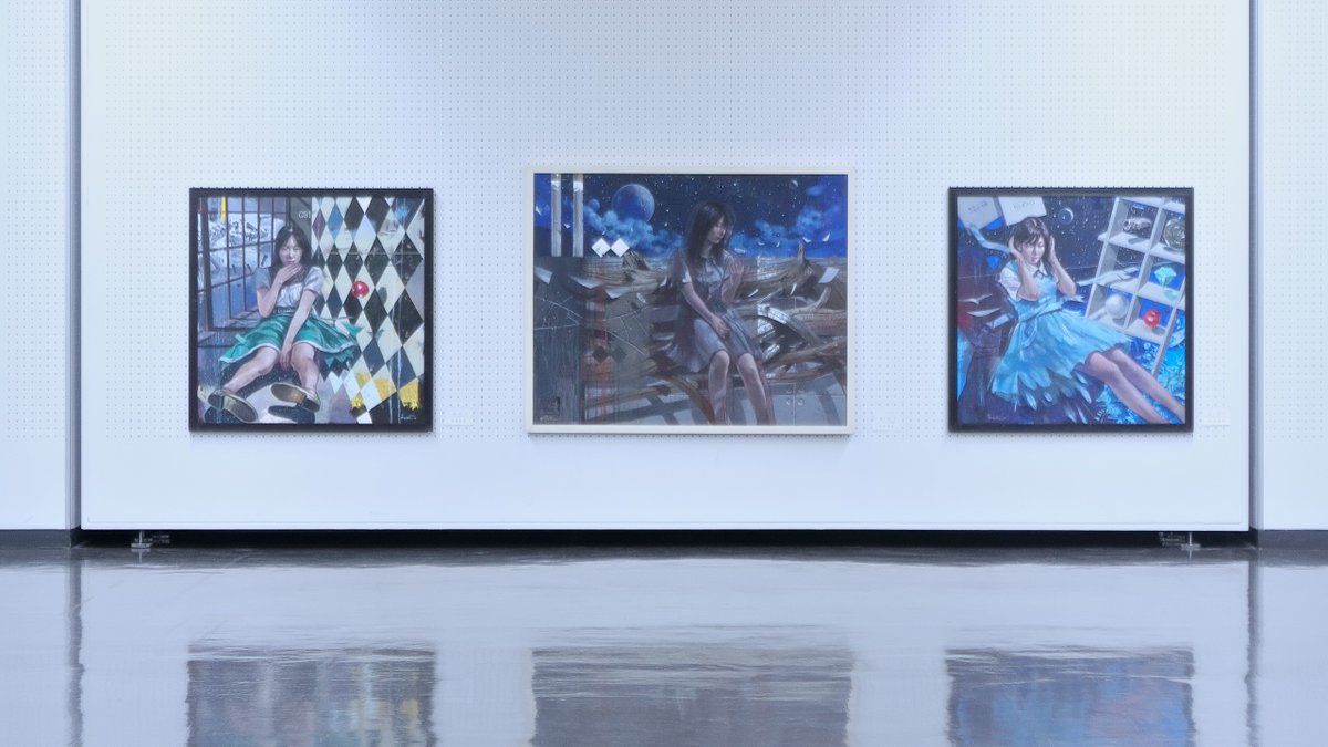 roger1roger1's tweet photo. 7月上旬、仕事の外回り休憩中に撮影した絵画展示会の写真。
第27回 基の会展
※展示会受付で写真撮影許可とSNS掲載許可のOK確認済み。
広角で撮影した写真のみ掲載。

良い絵画が多い。
草原にたたずむ女性の絵が存在感有って好きだ。

#基の会展 
#絵画 
#油絵 https://t.co/1ljbJqIdMW