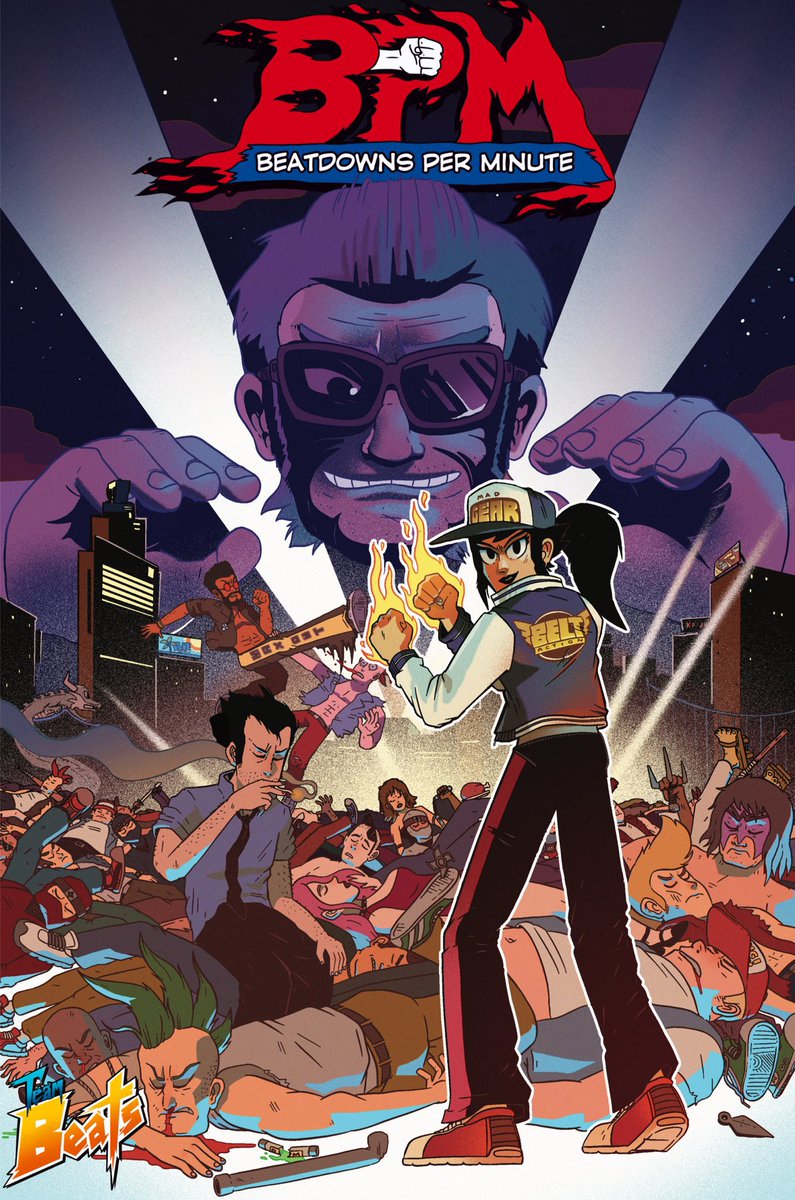 Like retro beat ‘em ups? 

Then you’ll love our comic series BPM: Beatdowns Per Minute!

It’s set in 1992 and follows a crew of martial arts vigilantes fighting an evil crime syndicate across one night of mayhem.

You can buy issue #1 here: davecookcomics.bigcartel.com