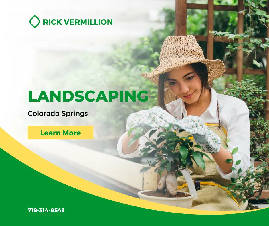 RickVernmillion's tweet photo. Colorado Springs Landscaping. Contact Rick Vermillion!

✅ Mowing
✅ Tree removal 
✅ Yard Cleanups 
✅ Gutters 
✅ Rock designs
#lawn #colorado #lawncareservice #coloradolawn #coloradolawncare #coloradobusiness #coloradosprings #coloradolife #cosprings https://t.co/1kw4CZZ5EK