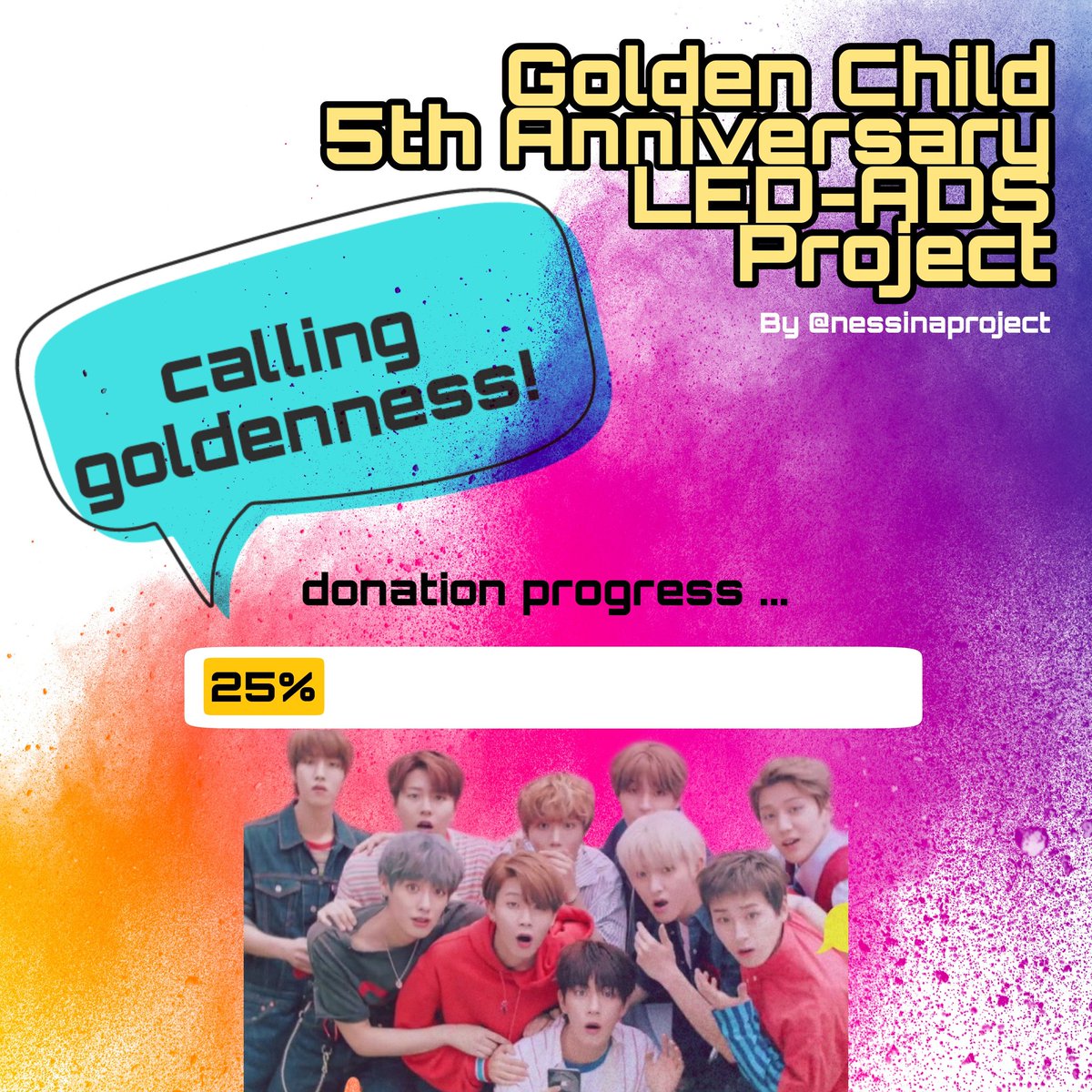 nessinaproject's tweet photo. ✨[UPDATE] ✨
Halo Indonesia Goldenness! 
Minness mau info mengenai progress donasi utk project kita

Sejauh ini donasi yang masuk baru 25% dari target~ Jadi yuk teman2 goldenness, bagi yg blm join, ditunggu partisipasinya yaa 😊🙏🏻
#nessinaproject #GOLDENCHILD https://t.co/5e2r7ZlJur