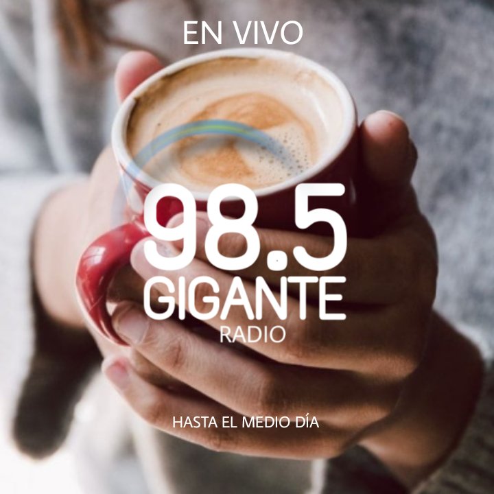 Buen dia  .estamos en vivo .es hora del café