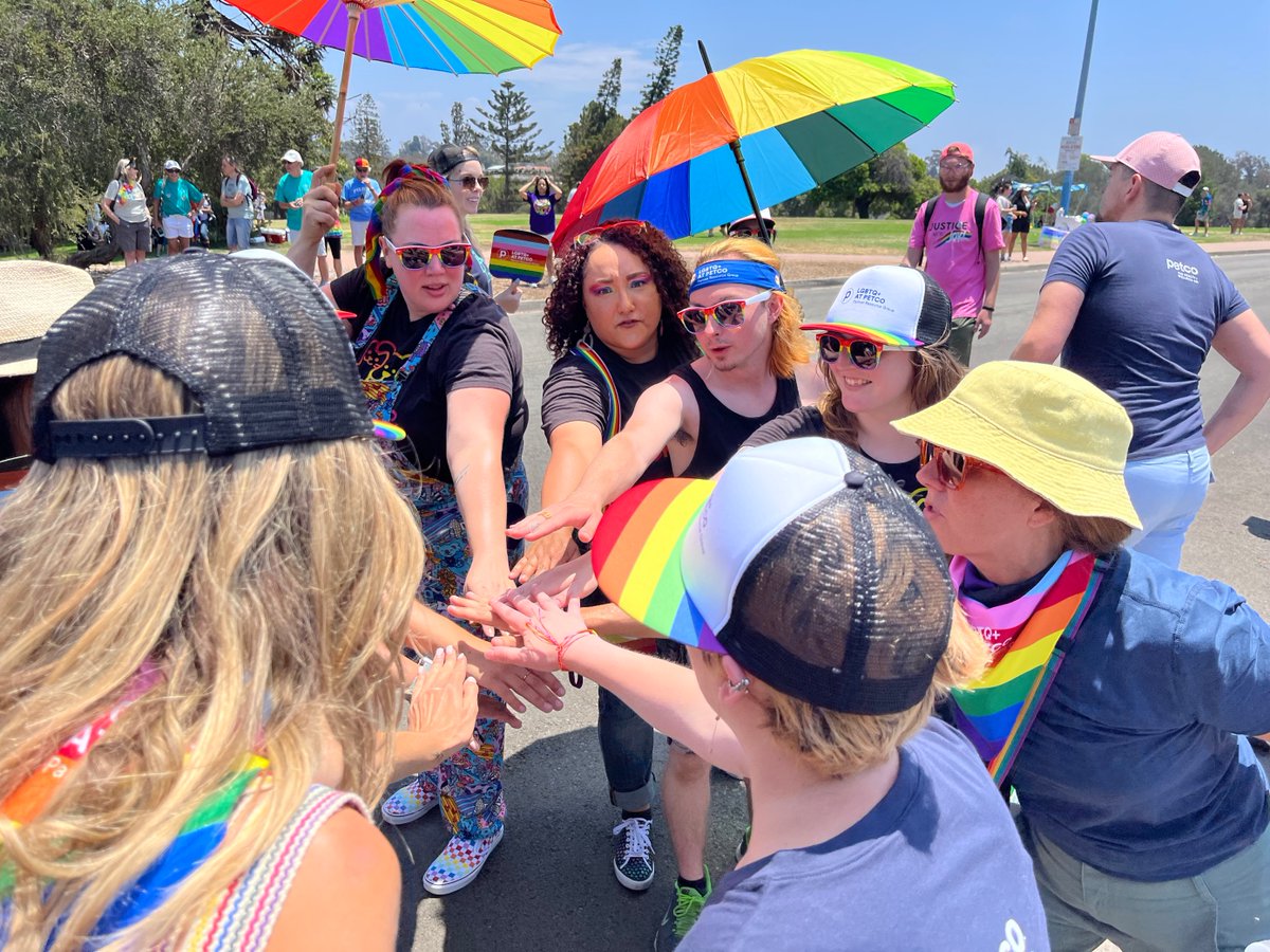 Thrilled we safely re-joined the @SanDiegoPride Parade this year with #LGBTQ+ at @Petco ERG members & allies from across the business (& their #pets!). Always fun to show our pride & celebrate the LGBTQ+ community in our hometown of #SanDiego. Thanks to all who came to support.