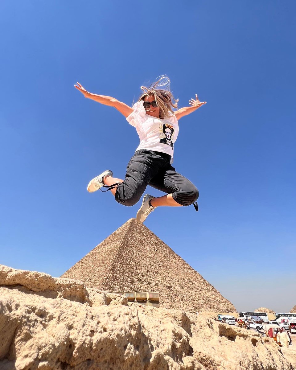 A giant leap over the pyramids. #mygiantleap