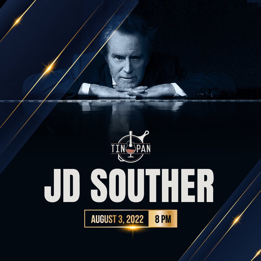 The Tin Pan (@tinpanrva) on Twitter photo Songwriters Hall of Fame inductee <a href="/JDSouther/">JD Souther</a> is coming to The Tin Pan on August 3 | 8 PM
🎫 Tickets call 804-447-8189 or tinpanrva.com
⌚ Box Office Hours: M-S | 12PM-5PM
#TheTinPan #RVAMusic Songwriters Hall of Fame inductee <a href="/JDSouther/">JD Souther</a> is coming to The Tin Pan on August 3 | 8 PM
🎫 Tickets call 804-447-8189 or tinpanrva.com
⌚ Box Office Hours: M-S | 12PM-5PM
#TheTinPan #RVAMusic