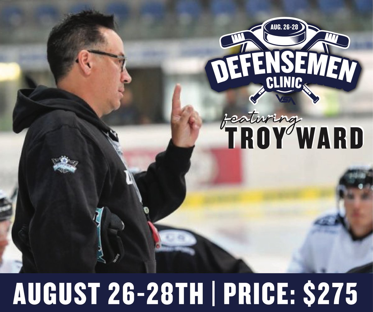 Upcoming Defensemen Clinic featuring TROY WARD!!!

valleysports.academy/hockey-trainin…

#VSA #hockeytraining #hockeyclinic