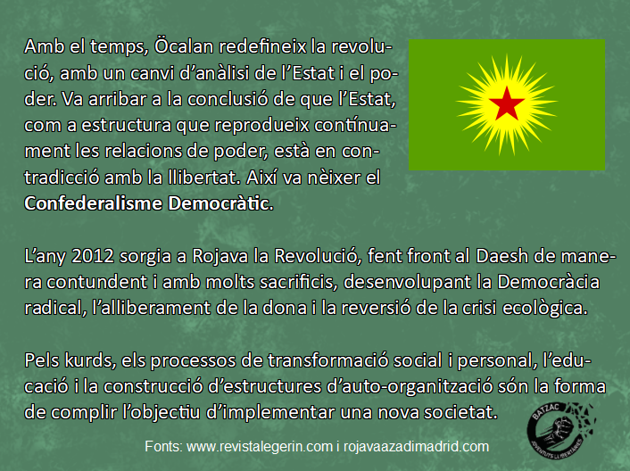 Batzac_JL's tweet photo. Avui es compleixen 10 anys de la Revolució a Rojava, un fenòmen que ha inspirat a col·lectius d'arreu del món, però actualment el treball de tants anys es troba en perill. Avui, més que mai, hem de mostrar la nostra solidaritat amb el moviment. 👇 https://t.co/bHm6OxavEu