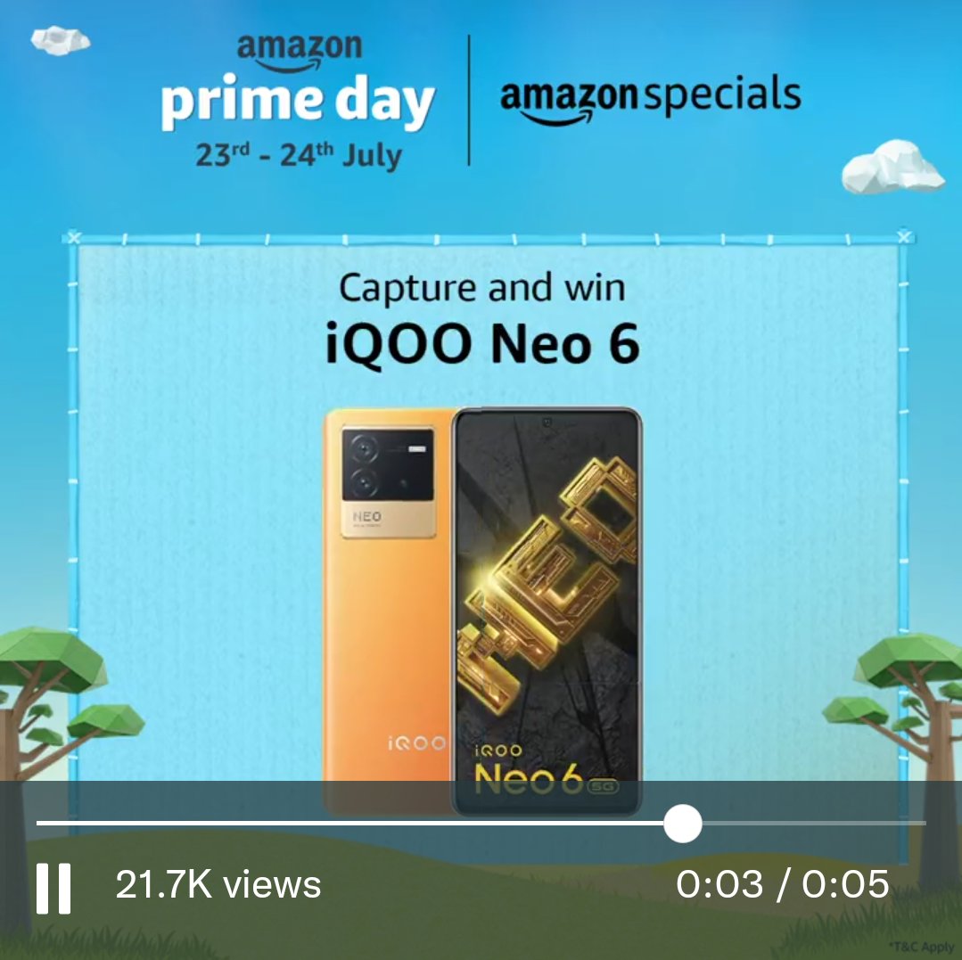 iampanyats's tweet photo. @amazonIN #iQOONeo6OnAmazonPrimeDay and #AmazonSpecials ... this is my one and only chance... Please god help me... https://t.co/1bssrXjSrW