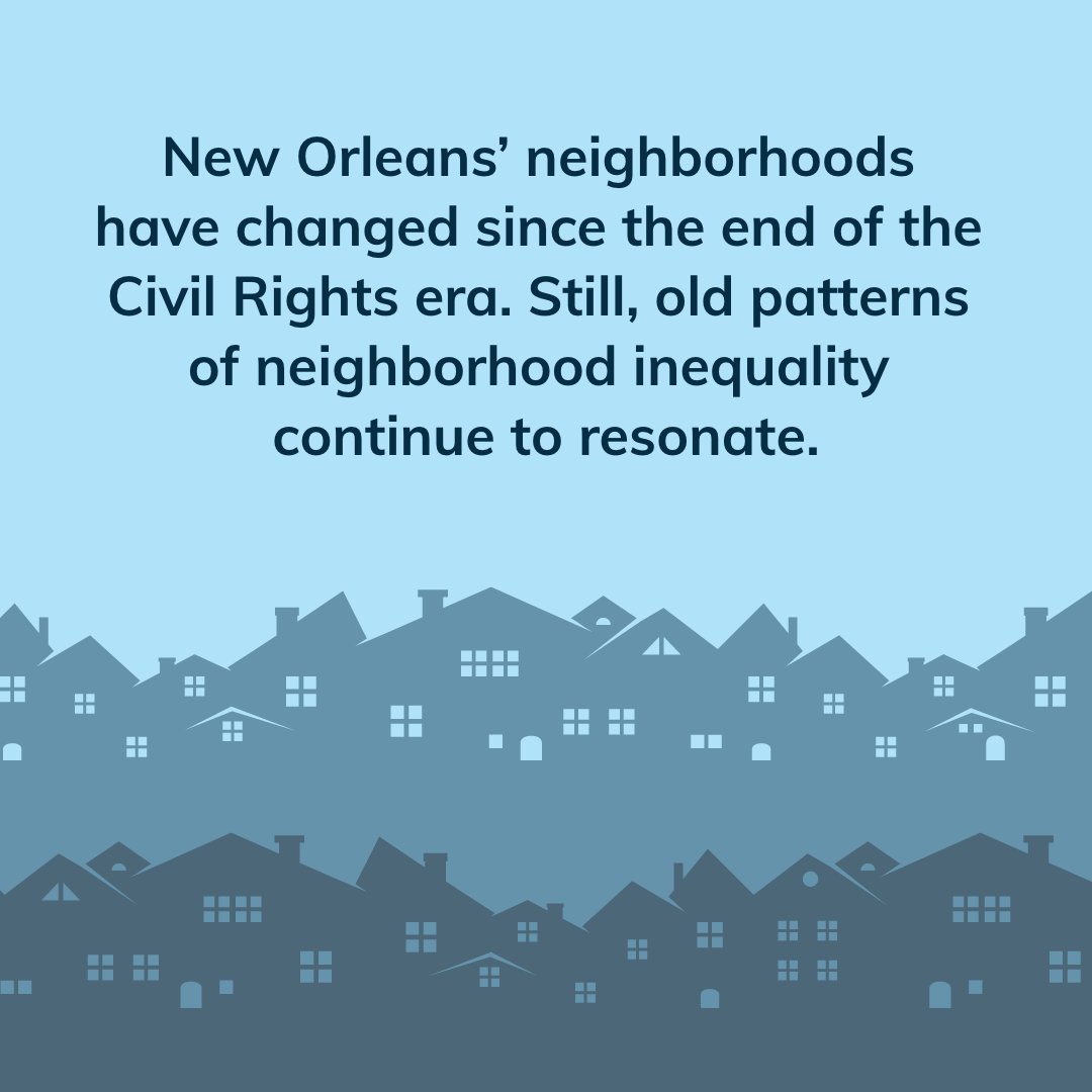 Old patterns of neighborhood inequality continue to resonate across contemporary differences in life expectancy and economic opportunity in New Orleans: bit.ly/3tUVuaU

#EconomicOpportunity #NewOrleans
