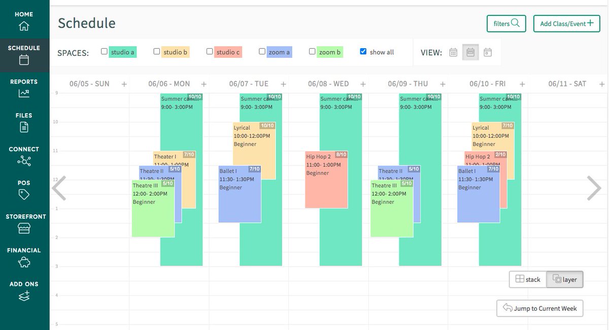 ClassBug's tweet image. The ClassBug Schedule! #classmanagementsoftware #onlineregistration #classbug #dance #intuitive #attendance