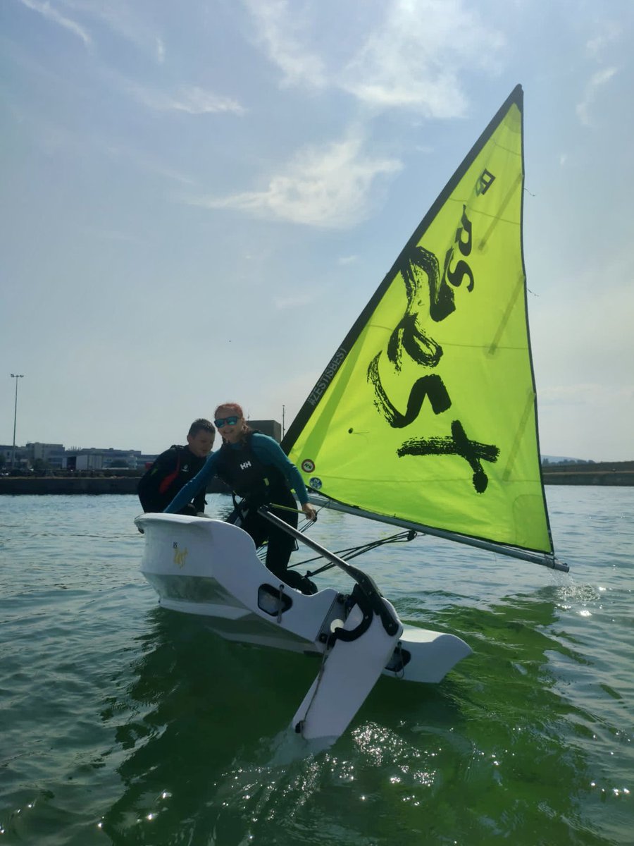 IrelandSailing's tweet photo. The RS Zest is one of the newest dinghies to our training fleet and are gradually replacing a number of other classes thanks to the versatility for training children and adults as well as their robust construction and training centre orientated design. @RSsailingInt #zestisbest https://t.co/XDpE68rqzD