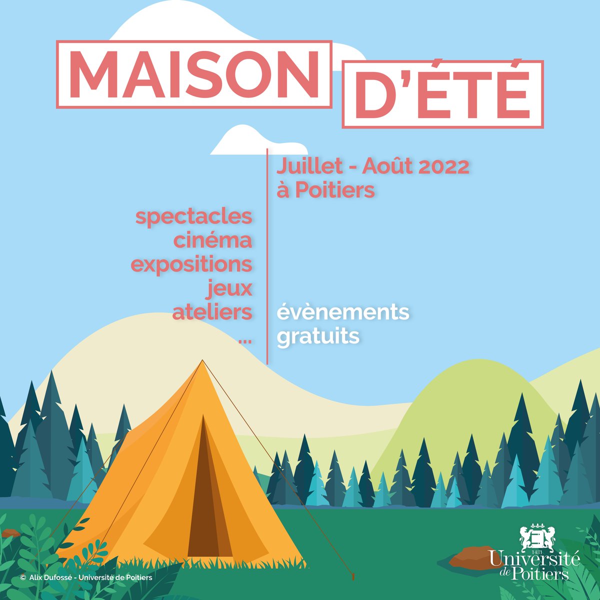 POITIERS_CROUS's tweet photo. Maison d'été] Atelier d'initiation au crochet - Poitiers
initiation au crochet pour les débutants et confirmés
📅 Lundi 25 juillet  - 15 h à 17h 
📅Jeudi 18 Août  - 15h à 17h 
📍 Maison des étudiant.e.s
 inscriptions : maisondete@ml.univ-poitiers.fr https://t.co/nqXtZyK5jk