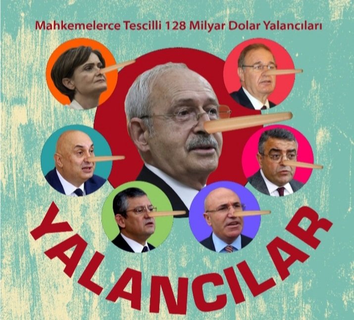 YALAN ÇOK
İCRAAT YOK
#KandilinUşağıCHP
Öğrendiniz mi 
128 Milyar Dolar
Nerede ?
Öğrenmek için
60 Bin TL Ödedi
Ahmaklar