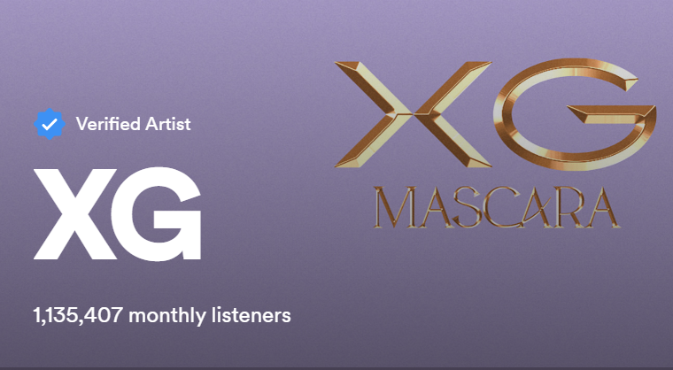 XG has reached a new peak of monthly listeners on Spotify 1,135,407 (+64,979) 👏

#XG #엑스지 <a href="/XGOfficial_/">XG OFFICIAL</a>