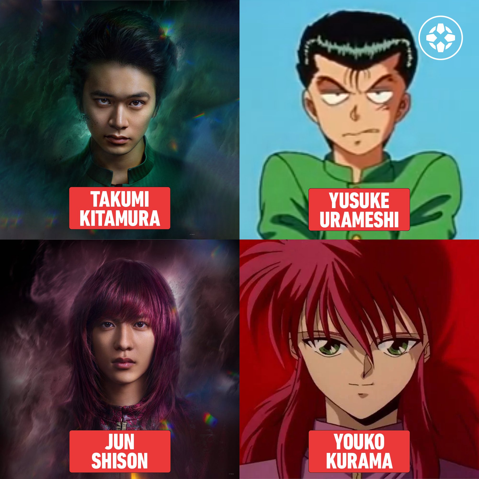 Yu Yu Hakusho  Compare os personagens do anime com os do live-action -  Canaltech