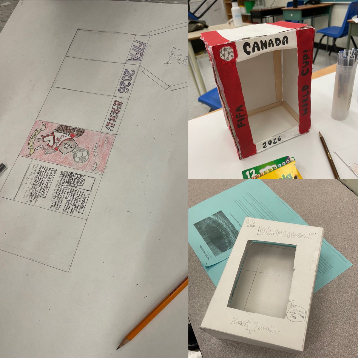 Mei Lan Ma (@msmasclass) on Twitter photo Grade 7/8 students at Beverly Glen incorporated surface area and volume concepts in their packaging designs for World Cup 2026. Who can design sturdy packaging that uses the least amount of cardboard? <a href="/TDSB_ConEd/">TDSB Continuing Education Department</a> Grade 7/8 students at Beverly Glen incorporated surface area and volume concepts in their packaging designs for World Cup 2026. Who can design sturdy packaging that uses the least amount of cardboard? <a href="/TDSB_ConEd/">TDSB Continuing Education Department</a>