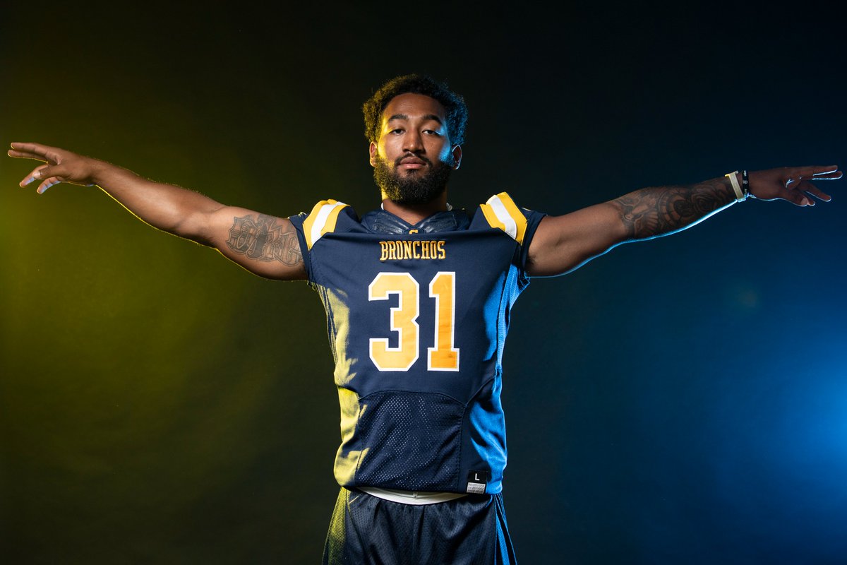 ucoathletics's tweet photo. One week away from MIAA Football Media Day. Two-time All-MIAA tight end Daunte McGee and sophomore defensive back Rae'Quan Wicks will join Adam Dorrel in Kansas City next week.

@ucobronchofb x #RollChos https://t.co/jfzRu3dAqp