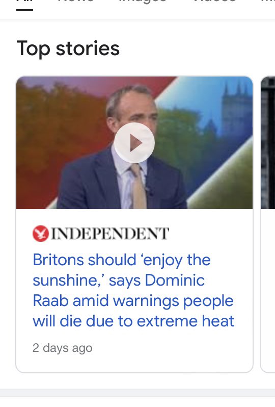 . <a href="/DominicRaab/">Dominic Raab</a> wonder if all the people dealing with the fires are enjoying the sunshine #Heatwave2022