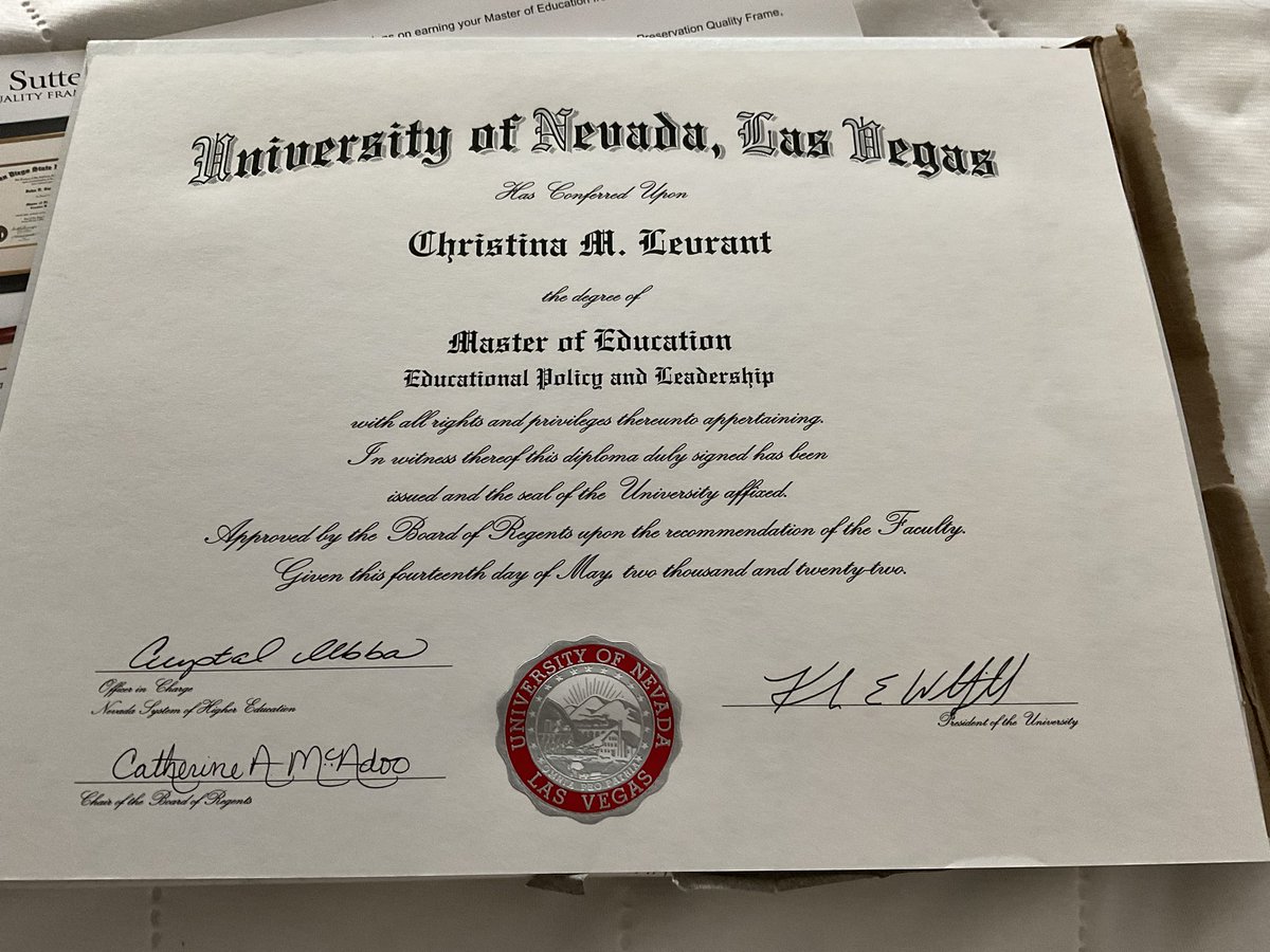 MrsLevrant's tweet image. Happy mail day! @unlvcoe #cohort9