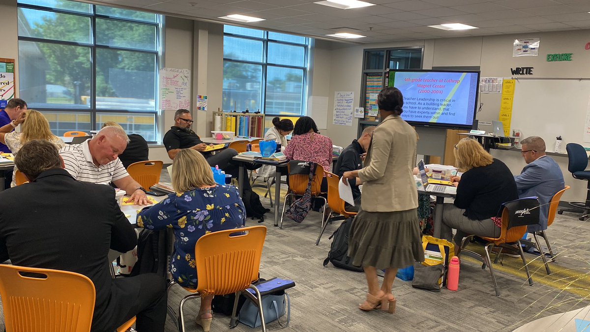 New OPS principals learning from <a href="/CarriCollins2/">Carri Collins</a> as she shares her AmAziNg Leadership Journey!
#opsproud