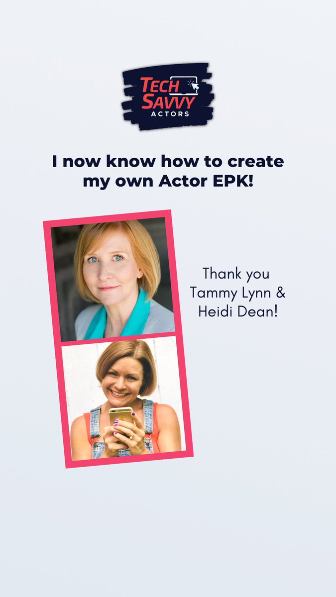Thank you, Heidi Dean and Tammy Lynn, for a TERRIFIC Actors' Training Session! Can't wait to put my EPK together! <a href="/Marketing4Actor/">Heidi Dean - Social Media for Actors</a> <a href="/spotlightprco/">Spotlight PR Company</a> #Film #TV