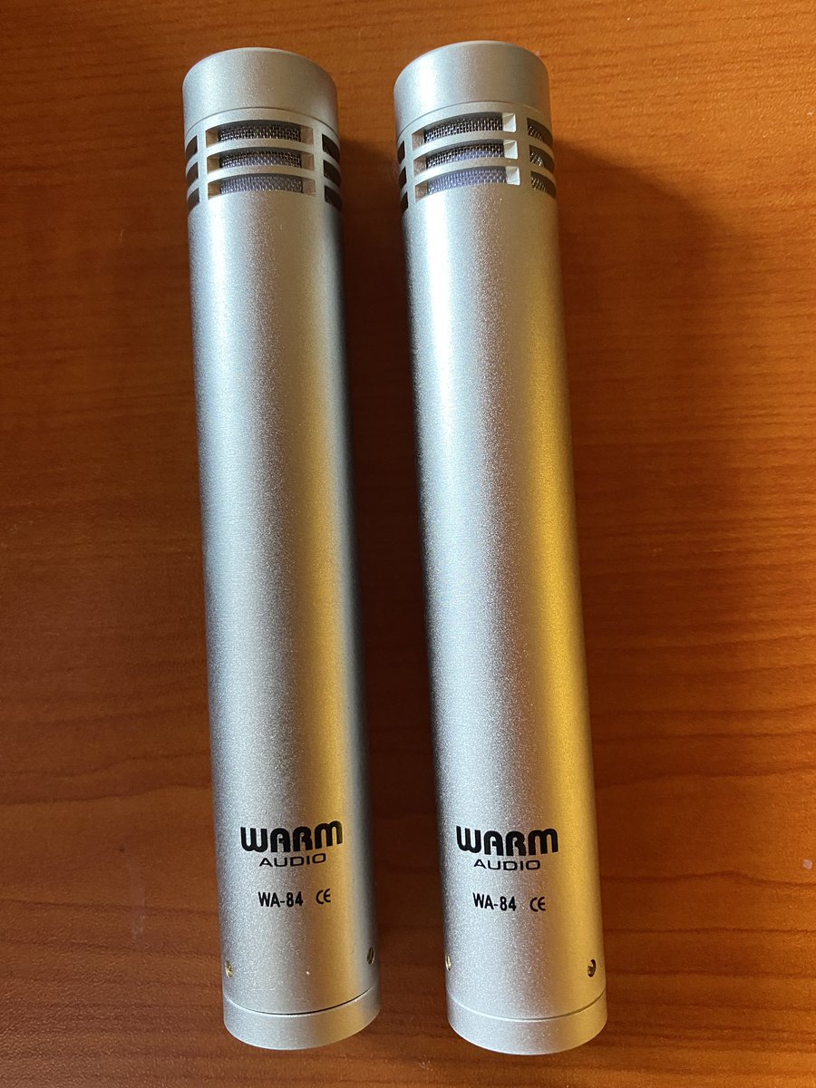 A couple of new additions to the mic locker today! This Warm Audio WA-84 stereo pair are based on the iconic Neumann KM-84 vintage microphones used on countless hit songs during the 60s and 70s. These are going to sound beautiful on acoustic guitar! #warmaudio #acousticguitar