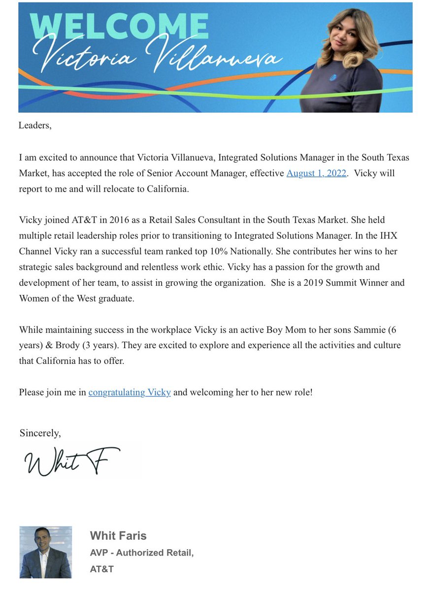 Happy to announce this little blessing of news and can not wait to enjoy the adventures this company has to offer #lifeatatt #AR it was amazing SOHO IHX onto the Next!