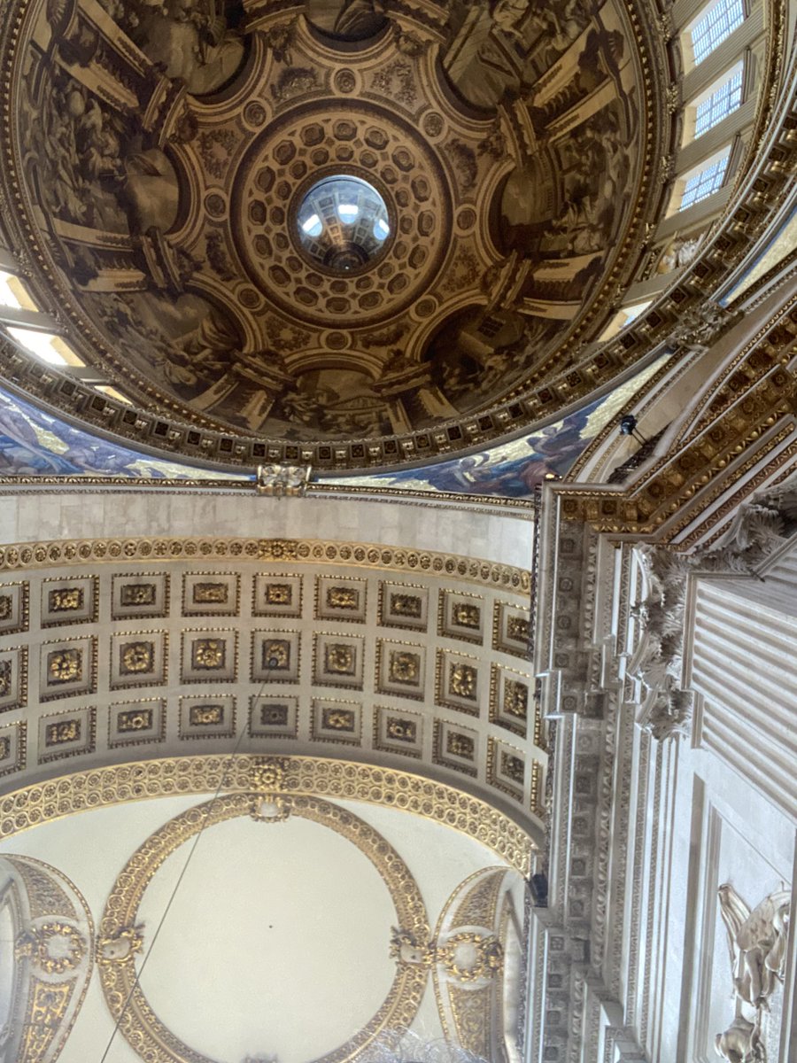 The view above us all seated in St Paul’s today to celebrate the magnificent achievements of #TonyPidgeley . A generous man who always somehow found the time to offer you his wisdom and experience. Wonderful tributes and splendid occasion organised by <a href="/BerkeleyGroupUK/">Berkeley Group</a>